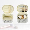 Unique Bargains Makeup Bag Cosmetic Travel Bag Make Up Brush Organizer Bag Marble Makeup Storage Toiletry Bag for Women 8"x6"x5" 1 Pcs - 2 of 4