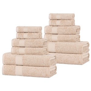 Modern Solid Classic Luxury Egyptian Cotton Towel Set by Blue Nile Mills - 1 of 4