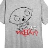Family Guy Stewie Says What Crew Neck Short Sleeve Gray Heather Women's Night Shirt - 2 of 2