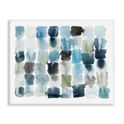 Stupell Industries Ocean Inspired Abstract Tiles Blue Green Watercolor