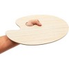 Bright Creations 12 Pack Wood Oval Paint Pallet Palette Holder Tray for Acrylic Oil Watercolor Crafts DIY Art, 12 x 8 in - 4 of 4
