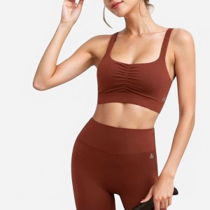 Anna-Kaci Active Women's Strappy Back Sports Bra with Crisscross Design - 1 of 4