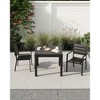 Expandable Patio Table - Outdoor Dining Table Set for 4-6 Persons, Aluminum Slat Frame, Perfect for Backyard, Deck, Porch - 2 of 4