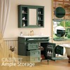 Wooakway White 36 Inch Modern Bathroom Vanity with Medicine Cabinet and Drawers - 4 of 4