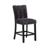Upholstered Barstool with Padded Seat and Rubberwood Frame, Set of 2 for Kitchen or Home Bar - 2 of 4