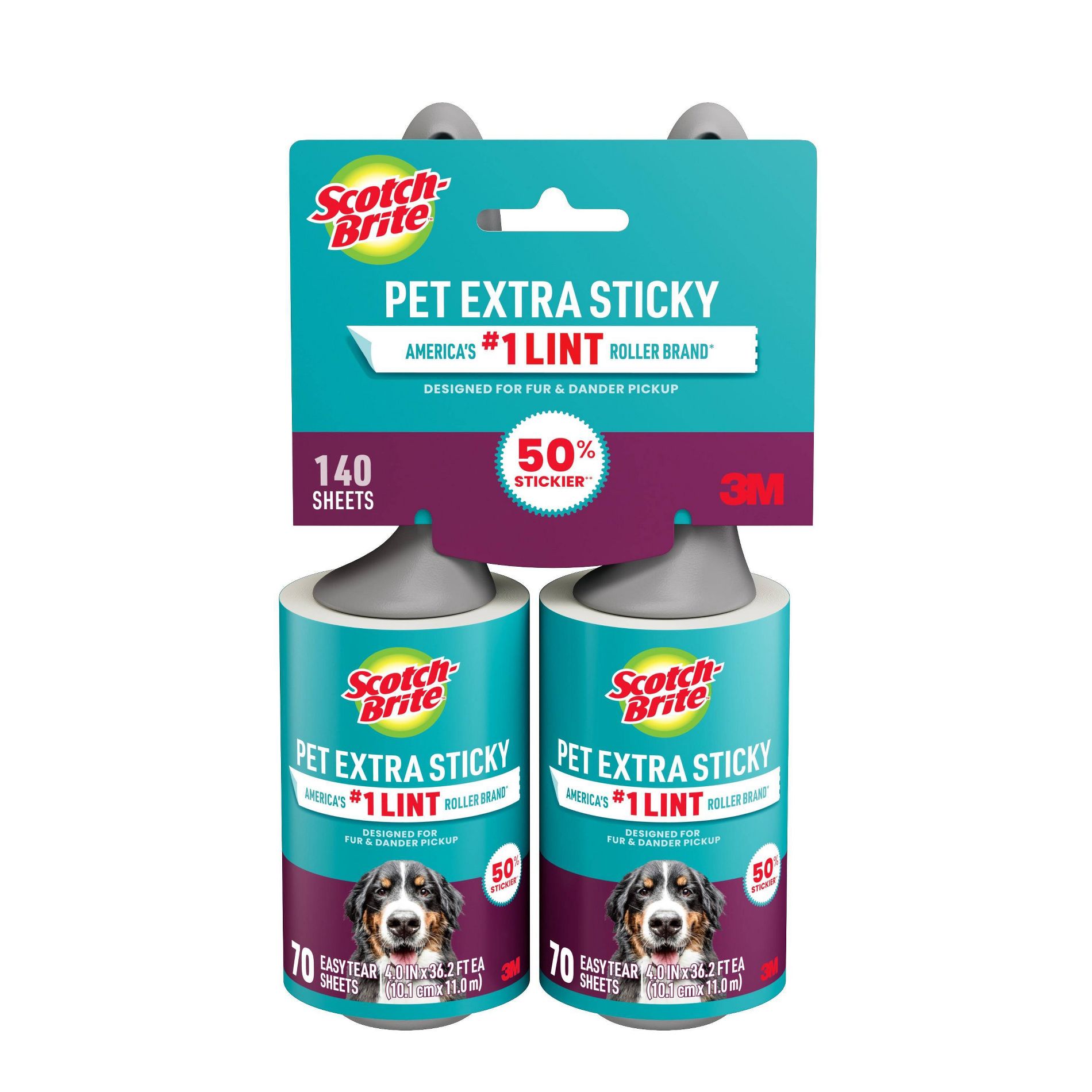 Scotch-Brite Pet Hair Pickup Lint Roller - 2ct