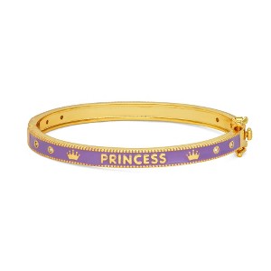 Junior Jewels Gold Over Brass Children's Princess Enamel Bangle - 1 of 2