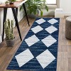 Whashable Runner Rugs for Hallway Runner Washable Kitchen Rugs Non Slip Modern Checkered Carpet Farmhouse Soft Contemporary Low Pile Carpet - 2 of 4