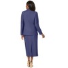 Jessica London Women's Plus Size 2-Piece Stretch Crepe Single-Breasted Skirt Suit - 3 of 4