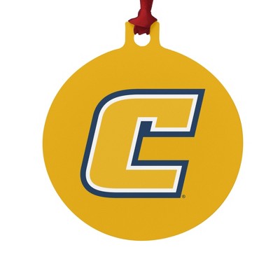 University of Tennessee at Chattanooga Secondary Logo Aluminum Holiday Christmas Tree Ornament