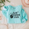 Simply Sage Market Bad Moms Club Skeleton Lightweight Garment Dyed Sweatshirt - 3 of 4