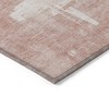 Blush Mauve And Ivory Abstract Washable Indoor Outdoor Area Rug - 4 of 4