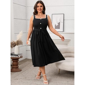 green emerald velvet dress Women's Essential Flowy Sleeveless Maxi Dress main image 0
