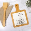 Pavilion Gift Company - Cat - 7.5" Bamboo & Ceramic Tile Trivet - Trivets - 2 of 4