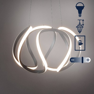 Euphoria 18.5" Black Aluminum LED Pendant Light