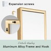 MAYEERTY Gold 33.86 x 70.87 Inch Rectangular Thin Edged Aluminum Alloy Full Length Mirror without Stand for Living Room and Bedroom Wall Decor - 3 of 4