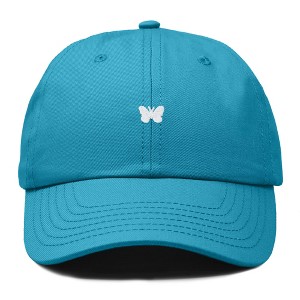 Dalix Lil Butterfly Embroidered Cotton Cap Outdoor Dad Hat Womens - 1 of 4
