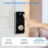 ZACHVO Keyless Smart Lock with Fingerprint, PIN, App & Key Access — Electronic Door Lock, Alexa Compatible, ANSI Certified, IP56 Waterproof - 3 of 4