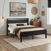 Platform Bed Frame with Headboard and Footboard Under Bed Storage No Box Spring Needed 12 Metal Slats Noise Free - 3 of 4