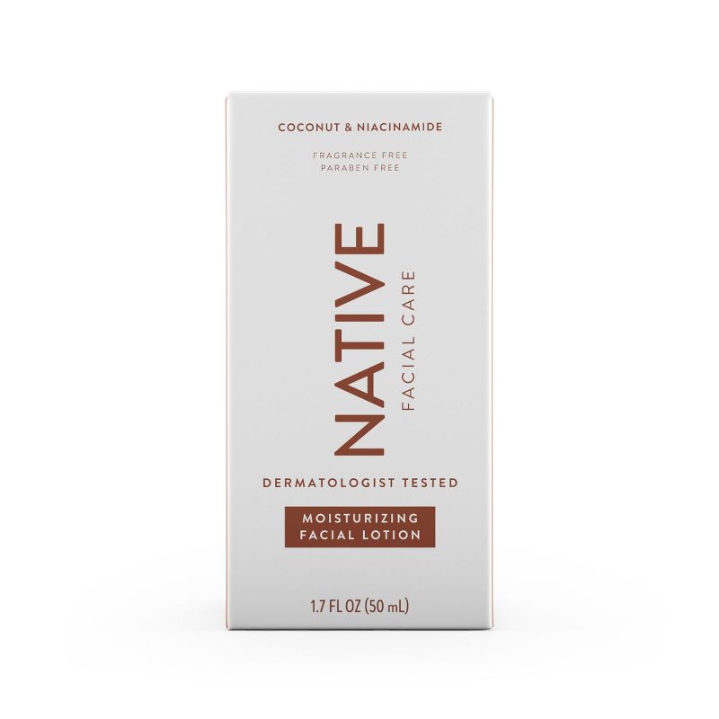 Native Moisturizing Facial Lotion with Niacinamide &#38; Coconut Extract Fragrance Free Moisturizer- 1.7oz, 5 of 13