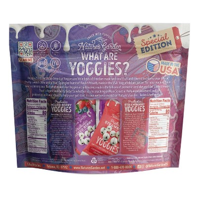 Nature's Garden Snacks Probiotic Yoggies Americana Fruit Snacks Bag - 8.5oz/12ct