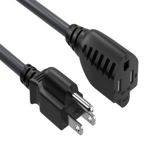 SANOXY 10ft Outlet Saver Power Extension Cord (NEMA 5-15P to NEMA 5-15R) - 1 of 4