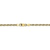 Black Bow Jewelry 2.8mm 10k Yellow Gold Diamond-Cut Solid Rope Chain Necklace - 4 of 4