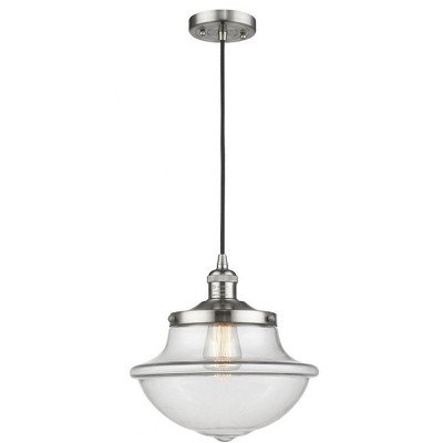 Oxford - 1 Light Cord Hung Mini Pendant In Traditional Style-11.5 Inches Tall and 11.75 Inches Wide