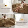 CAVINAS Modern 2-in-1 Foldable Futon Sofa Bed with Plush Blanket/Soft Pillows,Convertible Sleeper Sofa Couch for Living Room,Bedroom - 3 of 4