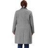 Agnes Orinda Women's Plus Size Fashion Notched Lapel Double Breasted Pea Coats - 4 of 4