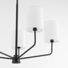 Quorum Lighting Harmony 5 - Light Chandelier in  Matte Black - 3 of 4