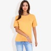 Anna-Kaci Women's Short Sleeve Waffle Knit Top with Chest Pocket - 3 of 4