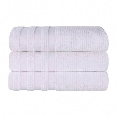 CONTEXT 12-Piece Beige Geometric 100% Cotton washcloth Towel Set