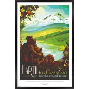 Trends International NASA - Earth Travel Poster Framed Wall Poster Prints - 1 of 4