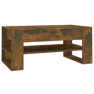 vidaXL Coffee Table Living Room Antique Oak 102x55x45 cm Multilayer Wood - 1 of 4