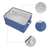 REGALWOVEN Cotton Collapsible Lightweight Sturdy Open Storage Bins 3 Pcs - 3 of 4