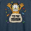 Women's - Garfield - Tis The Reason Lightweight French Terry Wide Neck Long Sleeve Shirt - 2 of 4