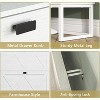 CIPACHO Entryway Slim Hidden Shoe Cabinet 2 Flip Drawers Metal Leg Narrow Organizer for Closet Hallway - 2 of 4