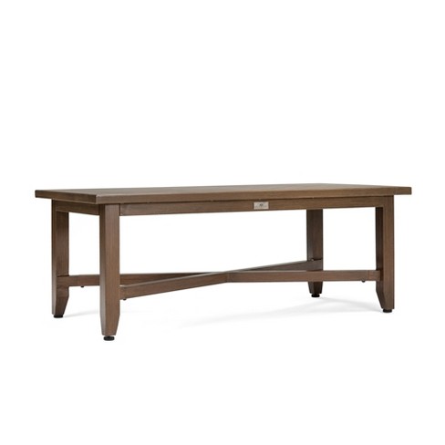 Bahamas Rectangular Aluminum Outdoor Coffee Table Blue Oak Outdoor Target