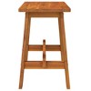 VidaXL Stool 17.7"x11.4"x17.7" Rectangular Solid Wood Acacia - 4 of 4