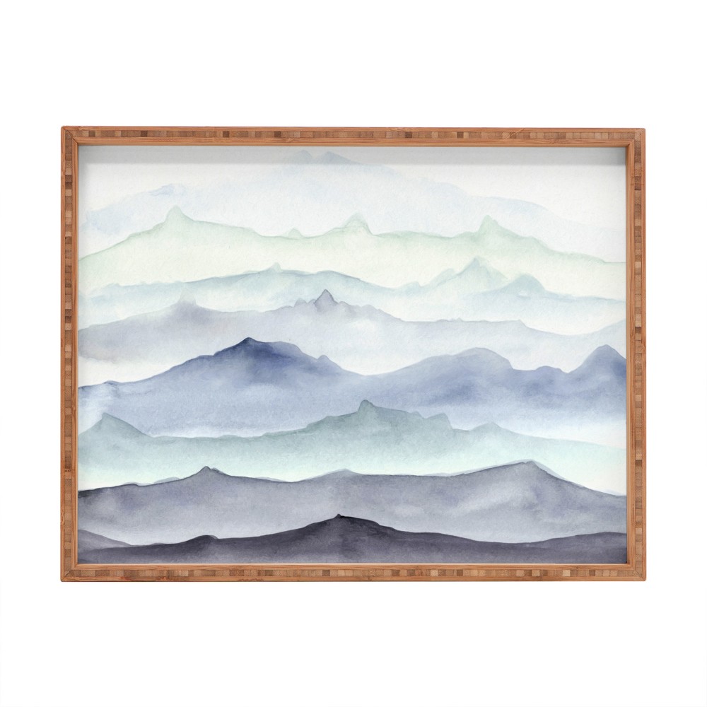 Photos - Other interior and decor Wonder Forest Mountain Mist Tray  - Deny Designs(18")