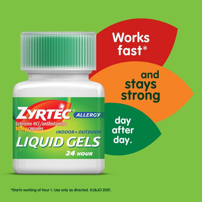 Zyrtec 24 Hour Allergy Relief Capsules - Cetirizine HCl, 5 of 11