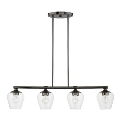 Livex Lighting Willow 4 - Light Chandelier in  Black Chrome