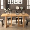 Lirago 68" Rectangular Dining Table For Kitchen Dining Room Table 4-6 Seats Brown - 3 of 4
