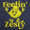 Mens Feelin Zesty Funny T Shirt Sarcastic Lemon Graphic Novelty Tee For Men - Crazy Dog Men's T Shirt - 2 of 4