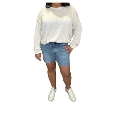 Women's High Waist Raw Hem Shorts - Judy Blue