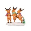 Transpac Resin Dancing Deer Set of 3 Decorative Figurines for Christmas Multicolor Tabletop Decor and Holiday Gifts - 3 of 3