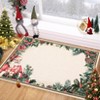 Christmas Rug for Living Room, Modern Christmas Rug Bedroom, Non Slip Carpet Soft Area Rug for Dining Room - 3 of 4