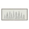 Kate & Laurel All Things Decor 18"x40" Minimalist Evergreen Trees Sketch Framed Canvas by The Creative Bunch Studio Gray - 2 of 4
