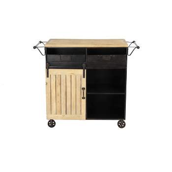 Industrial Rolling Cart Black - Olivia & May